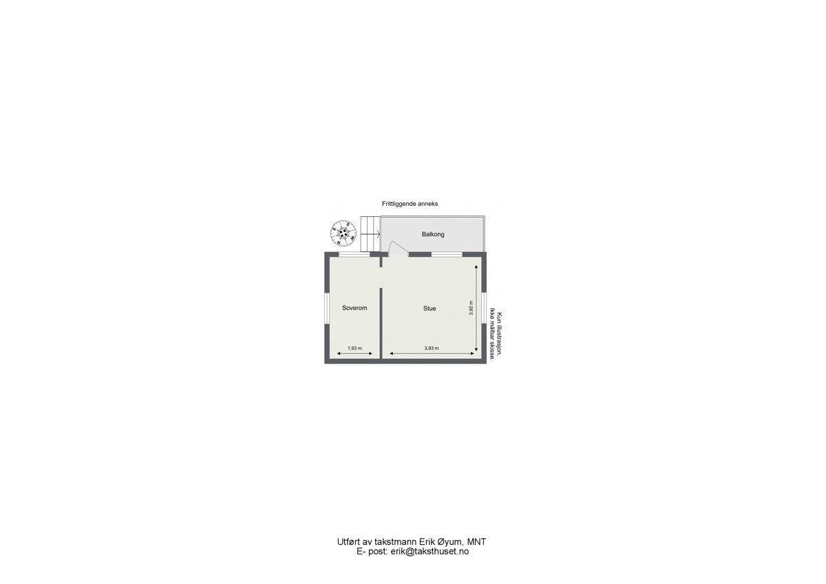 Plantegning - Gjestehytte 2 Galleribilde