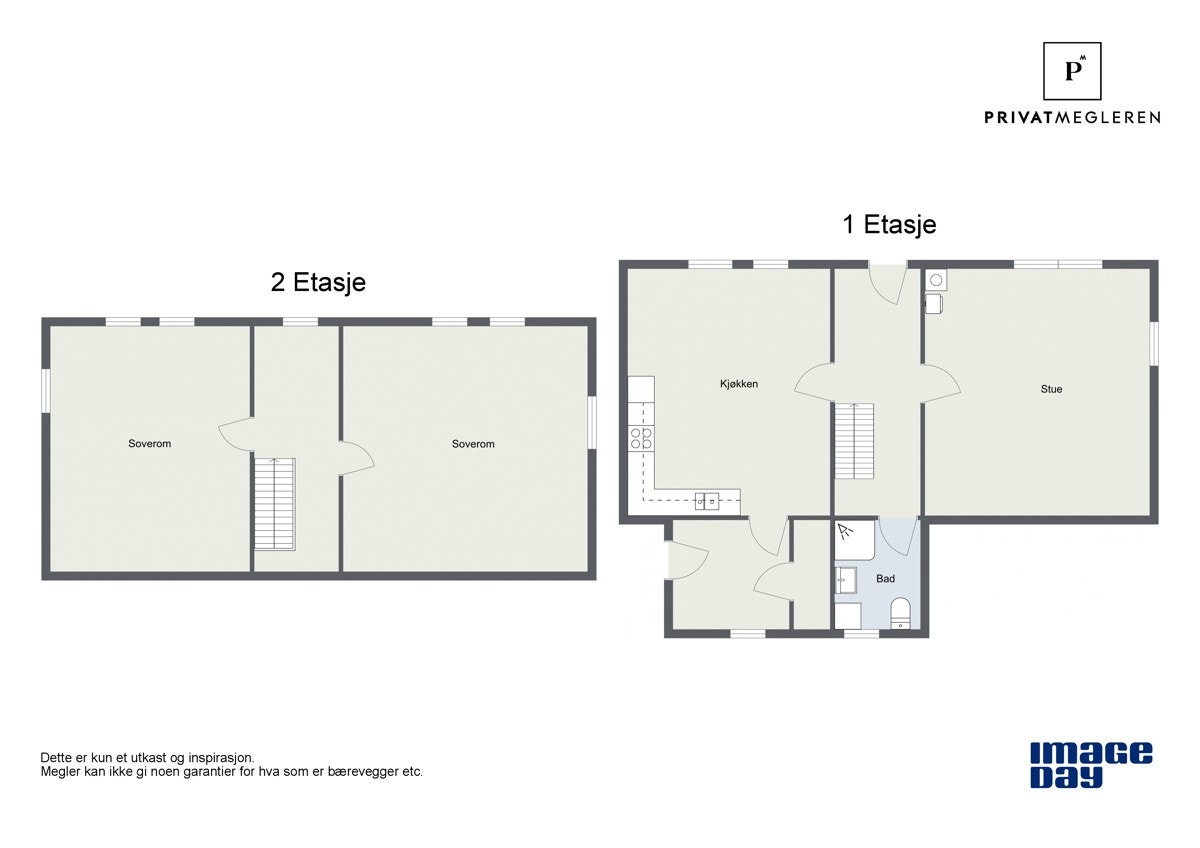 Plantegning begge Galleribilde