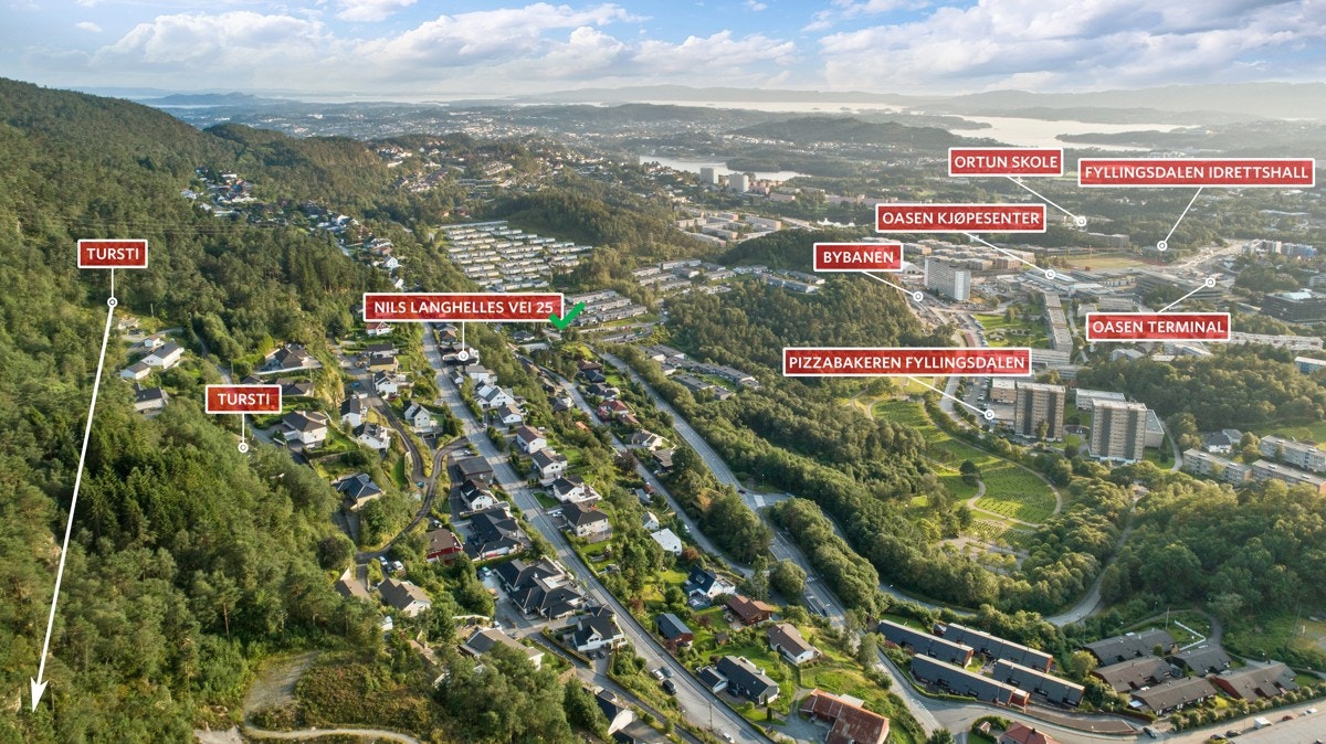 Eiendommen har en av de bedre beliggenhetene i denne bydelen. Galleribilde