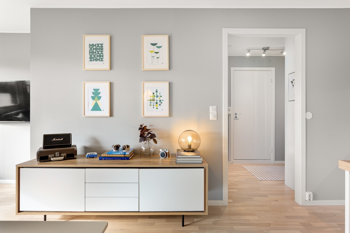 Veggene ble overflatebehandlet i 2019. Galleribilde