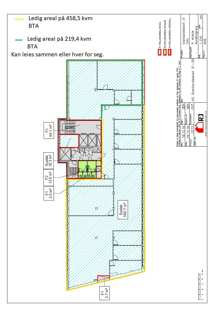 Planløsning 4. etg. Galleribilde