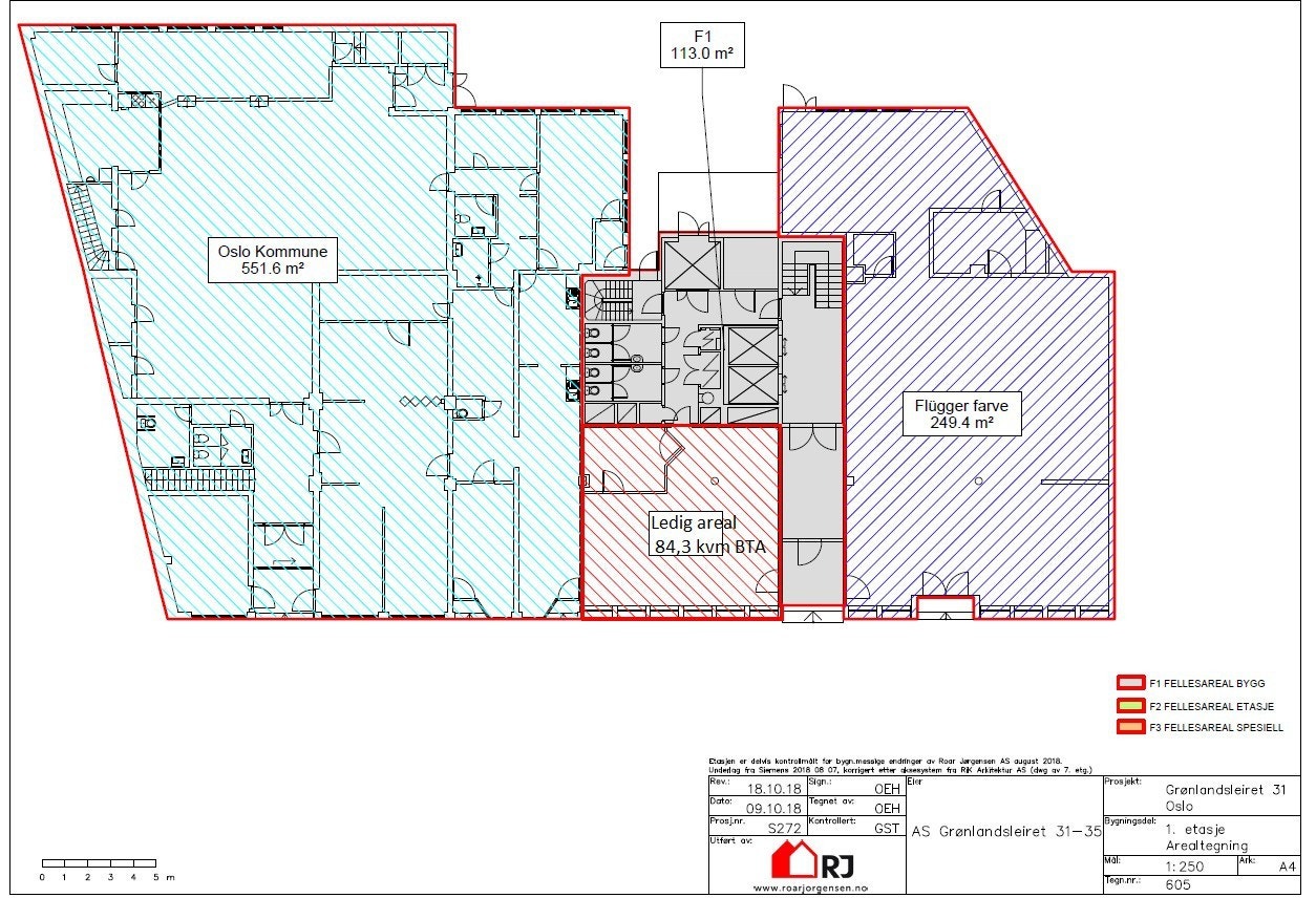 Plantegning 1.etg. Galleribilde