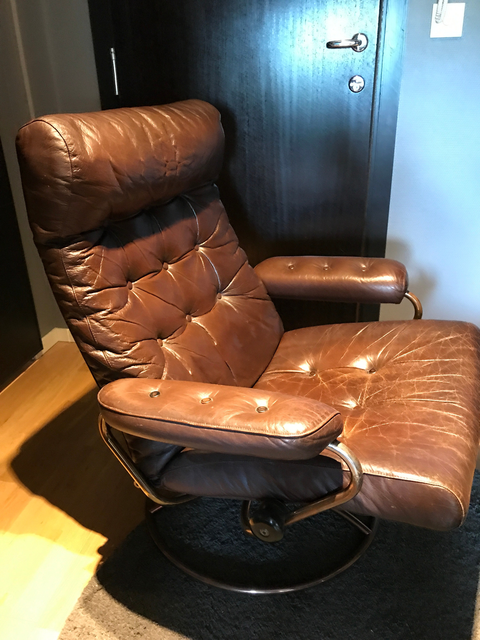 Retro Ekornes Stressless original i god stand fra tidlig 70 Retro Ekornes Stressless original i god stand fra tidlig 70