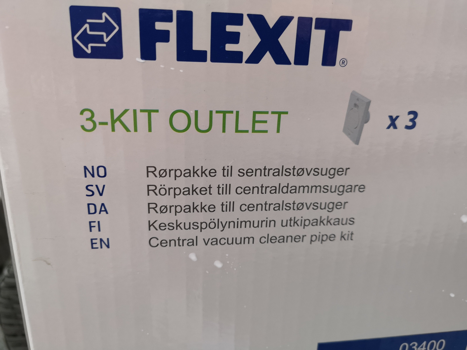 Flexit rørpakke. | FINN.no 3 kit rørpakke FLEXIT sentralstøvsuger | FINN.no
