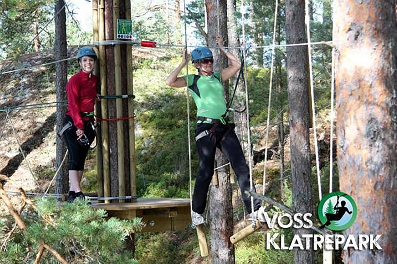 Aktivitet: Voss klatrepark. Galleribilde