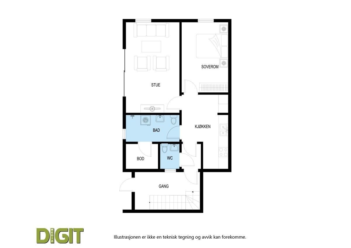 Plantegning Galleribilde