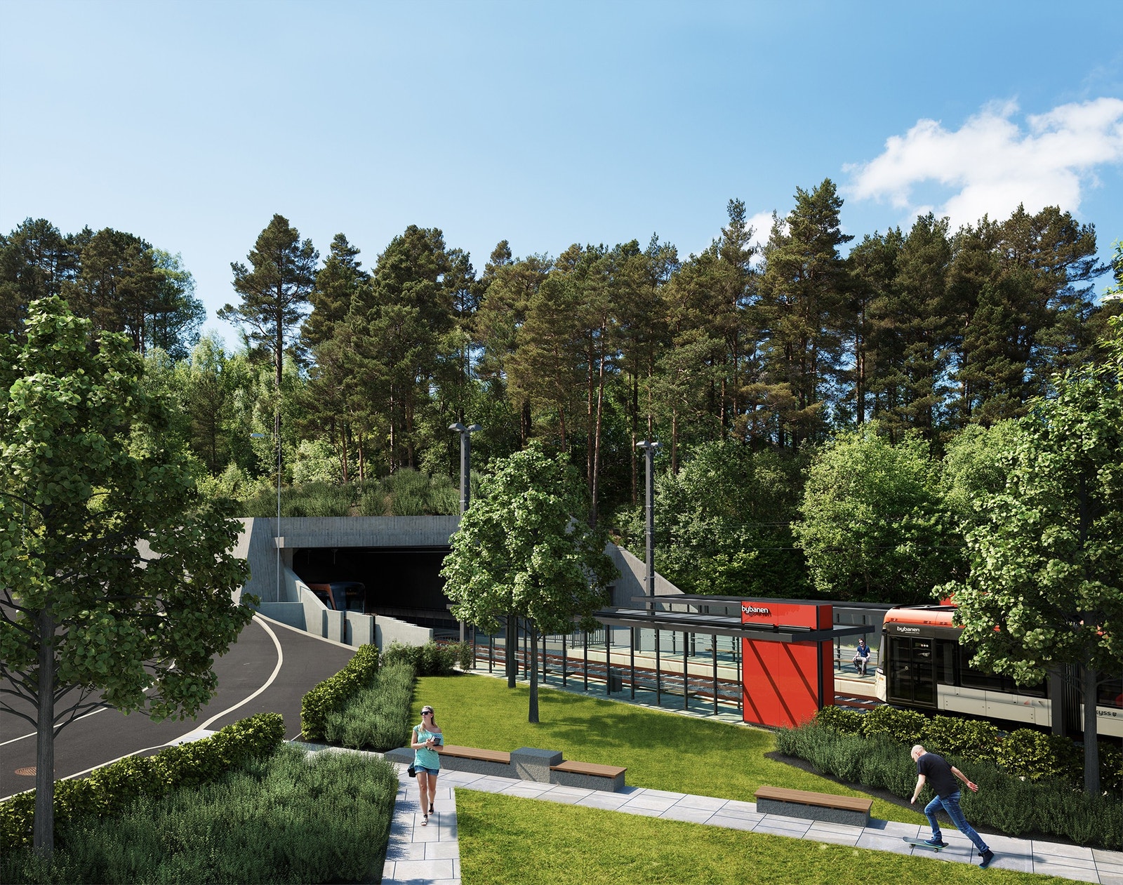 7 minutters gange til Bybanen Sandsli Galleribilde