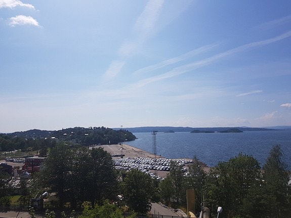 Bildet tatt fra leiligheten. Galleribilde
