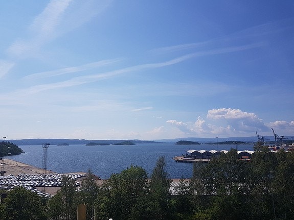Bildet tatt fra leiligheten. Galleribilde