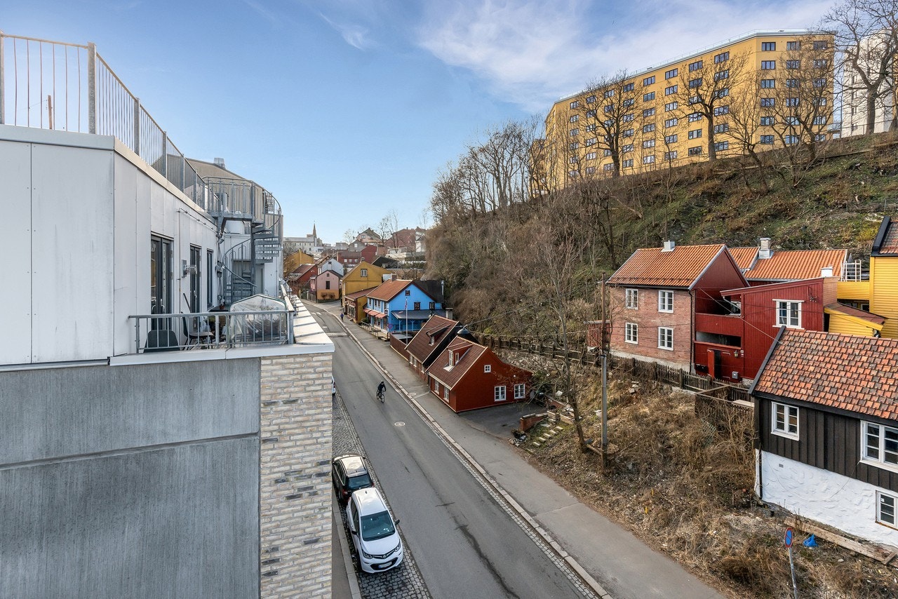 Utsikt fra takterrassen Galleribilde