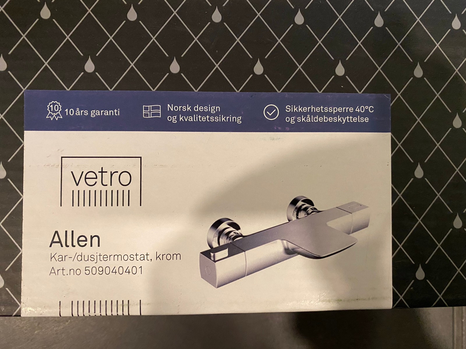 Ny Pris Vetro Allen Kar Dusjtermostat I Krom Finn No