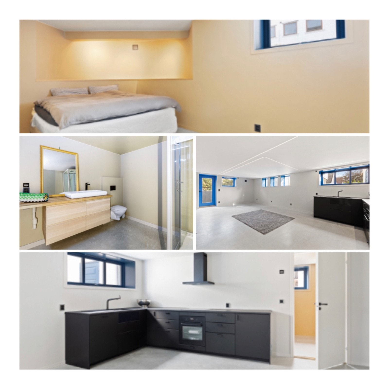 Hybelleilighet med egen inngang, soverom, bad, stue og kjøkken følger med. Praktikant/au-pair/generasjonsbolig leilighet i kjelleren. Galleribilde