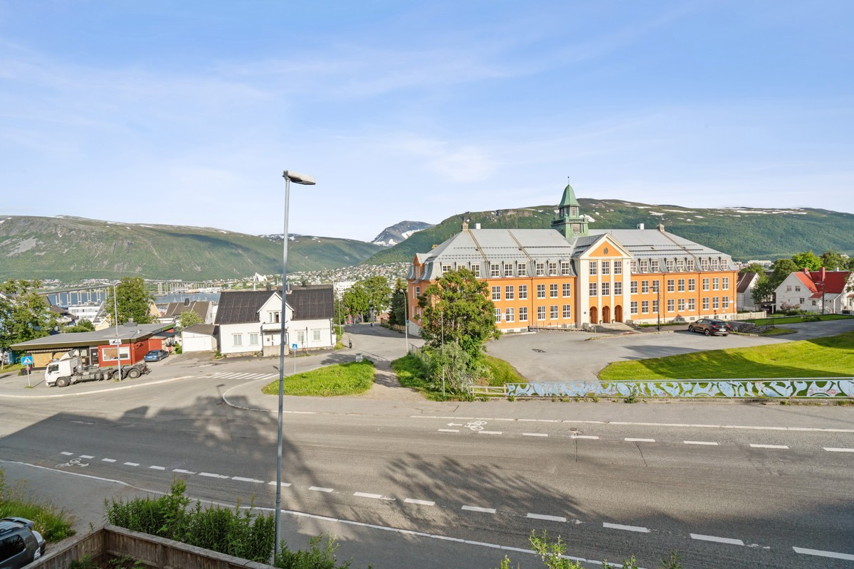 Utsikt fra eiendommen