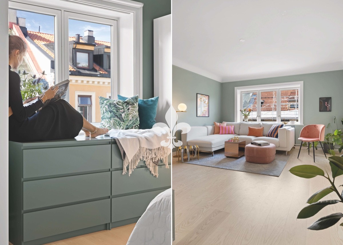 Velkommen inn til denne lyse og delikate 2(3) romsen med perfekt beliggenhet! Galleribilde