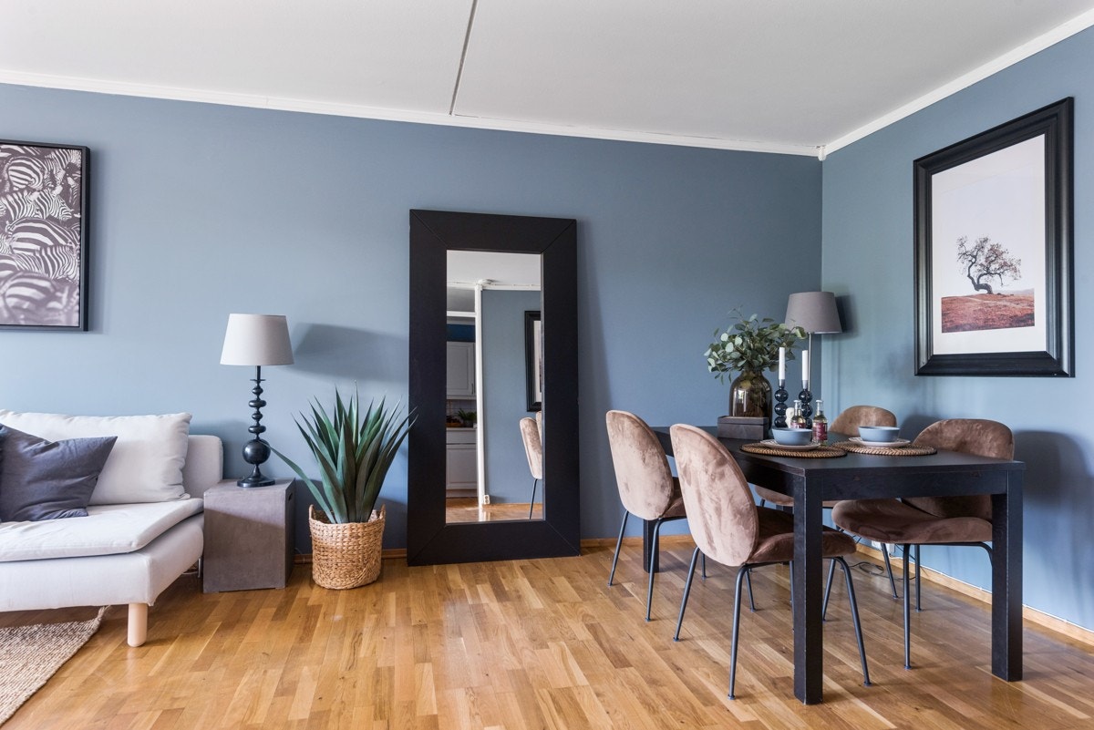 Nymalte vegger i stuen Galleribilde