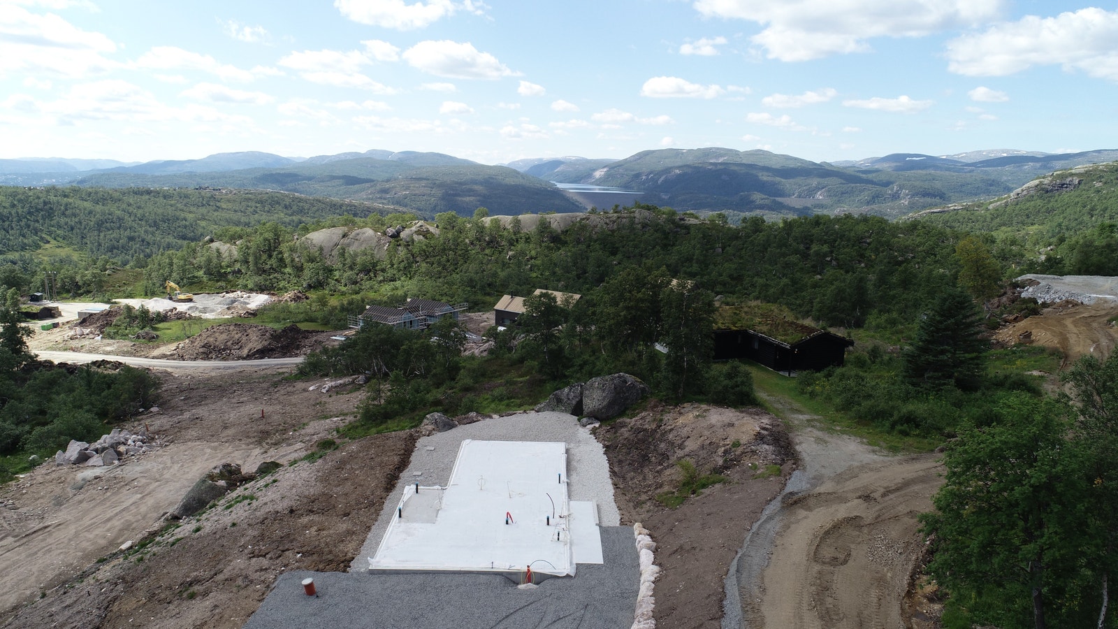 Opparbeidet tomt klar for tømmerarbeid. Galleribilde