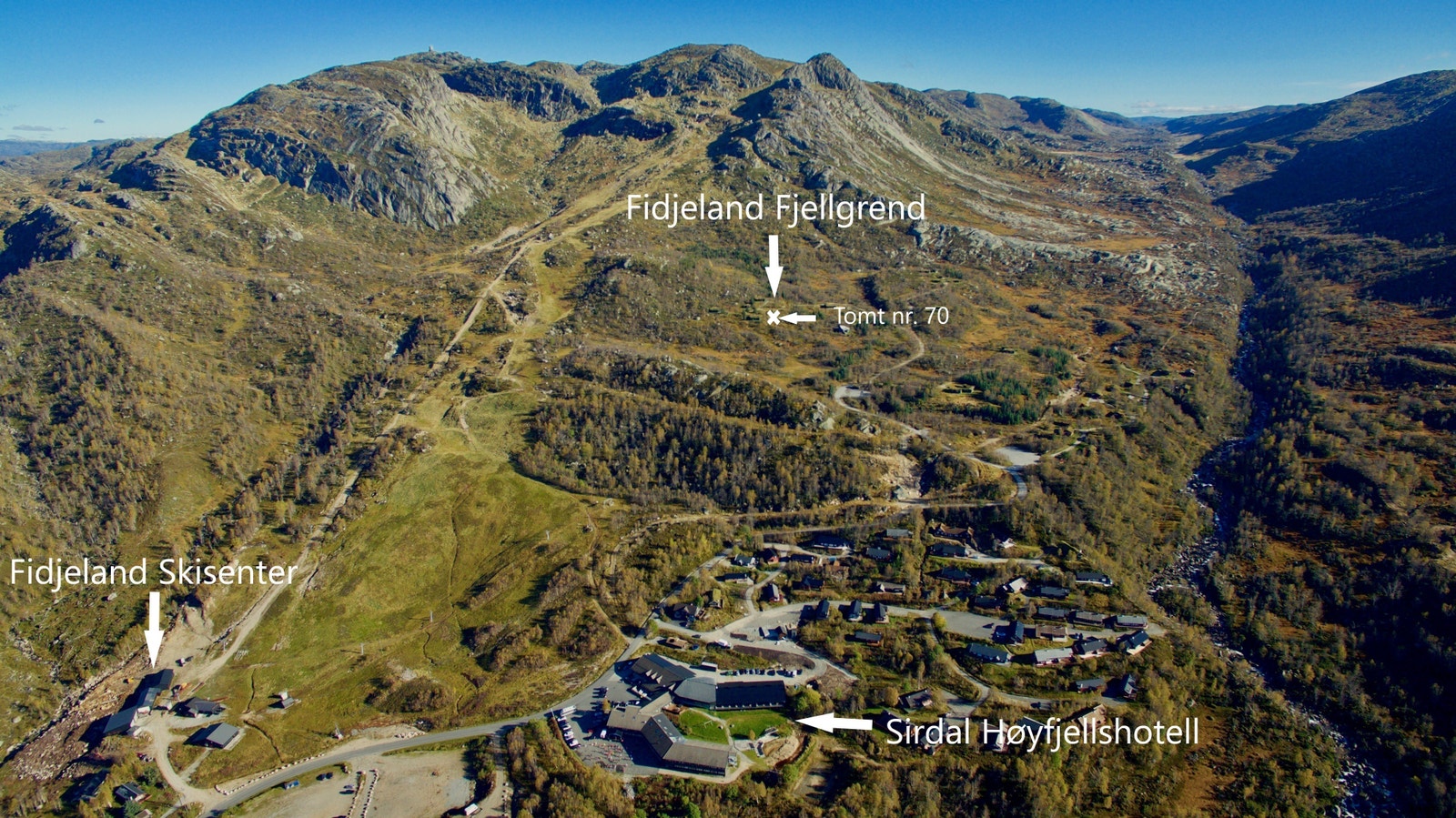 Plassering av tomt i forhold til div. fasiliteter Galleribilde