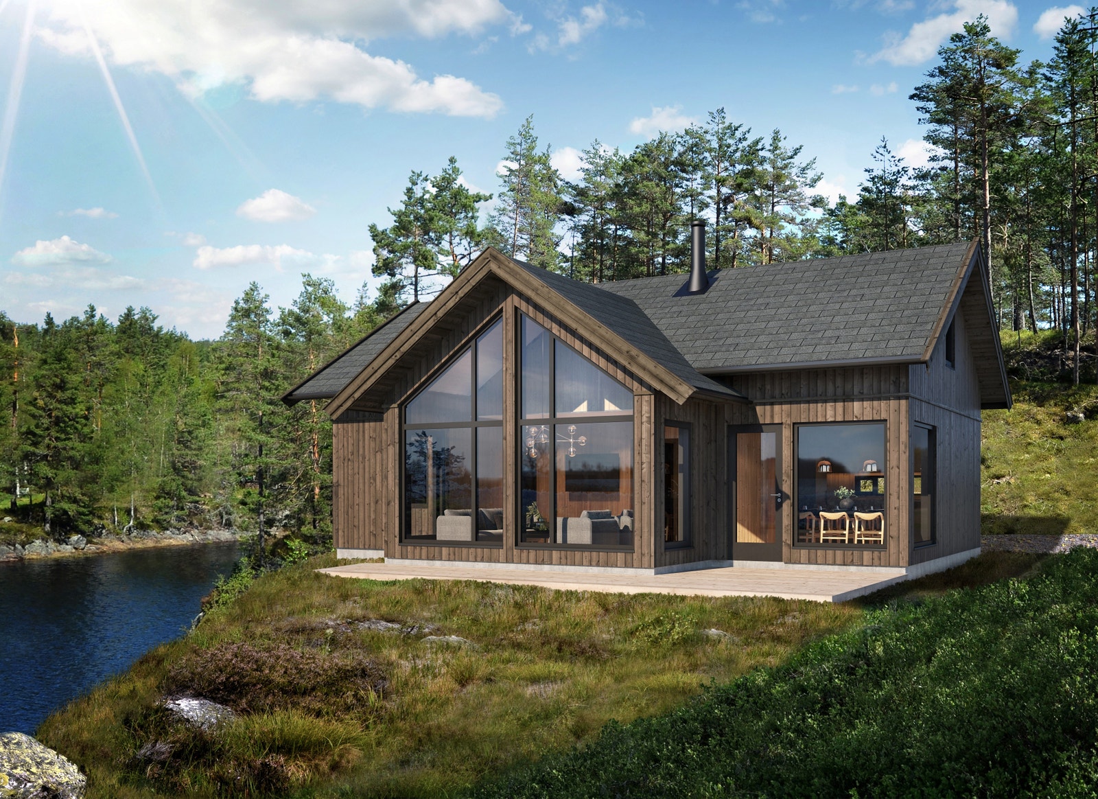 Prosjektert hytte på tomt nr 6 Galleribilde