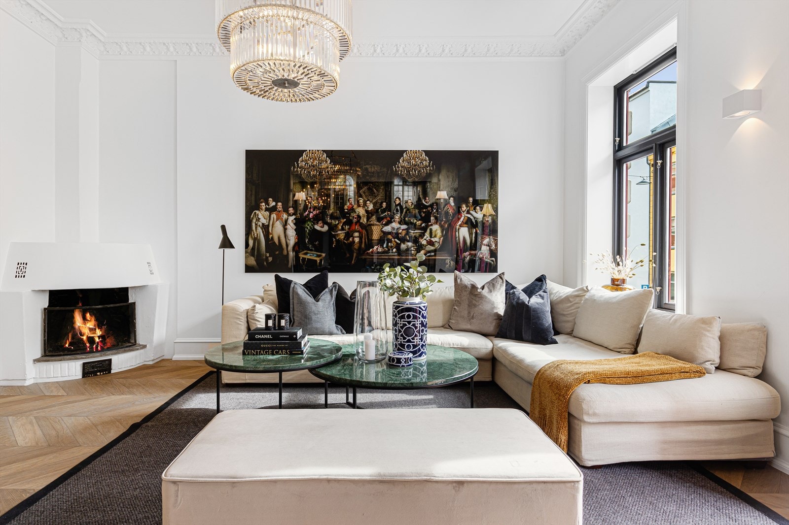 Lekker Chevron eikeparkett av høy kvalitet Galleribilde