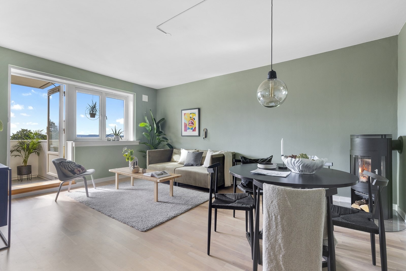 Moderne fargevalg og nydelig stemning Galleribilde