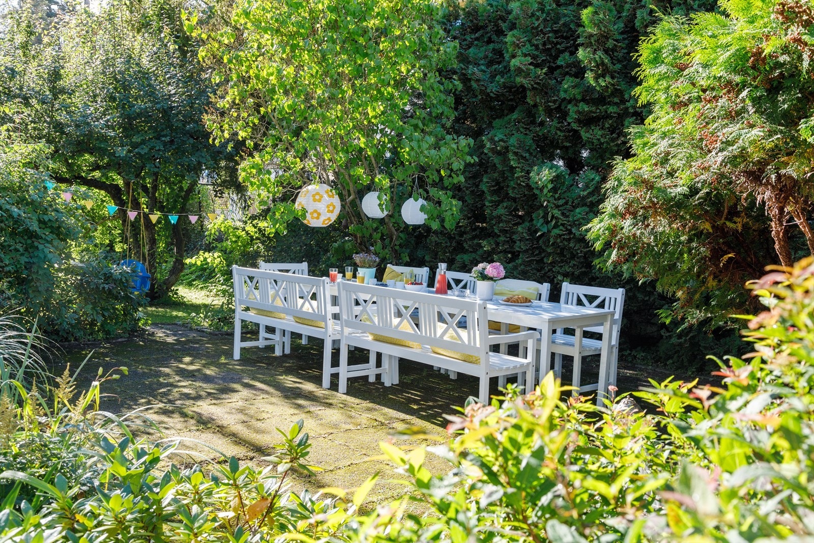 Her kan du innvitere til hagefest. Galleribilde