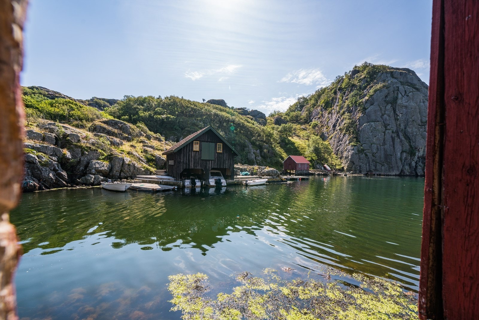 Utsikt fra sjøbua! Galleribilde