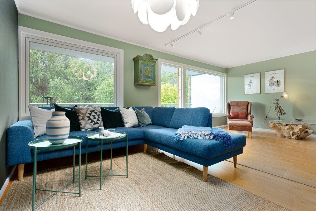 Ved enkle grep kan man få et ekstra soverom i stuen. Galleribilde