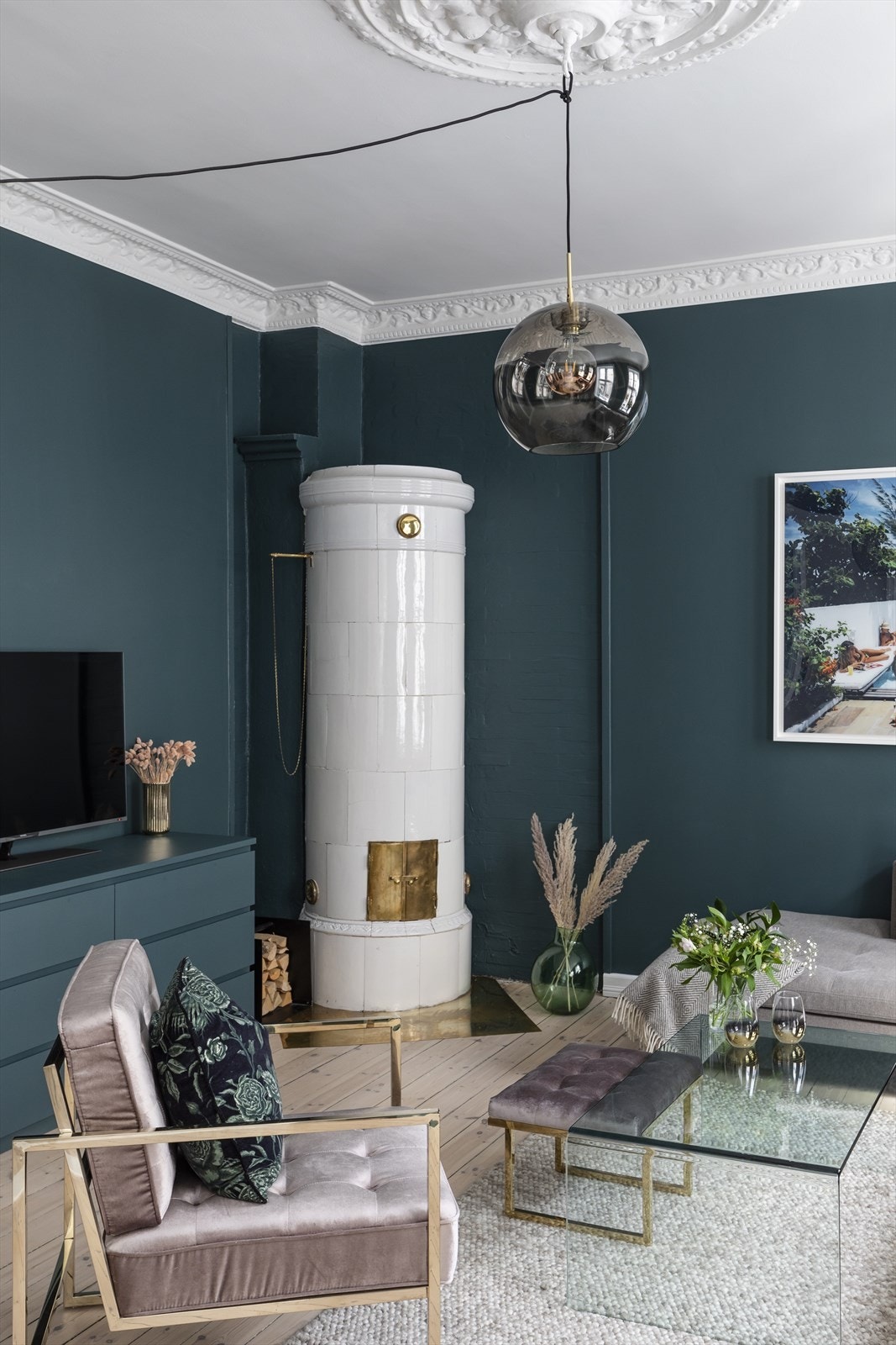 Flott kakkelovn Galleribilde