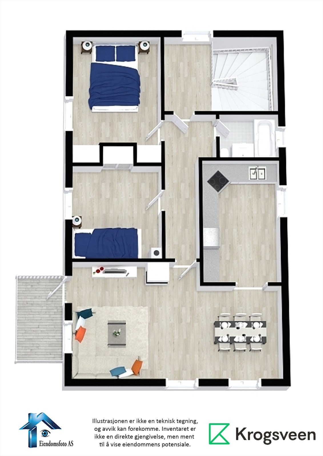 Plantegning 2 etg Galleribilde