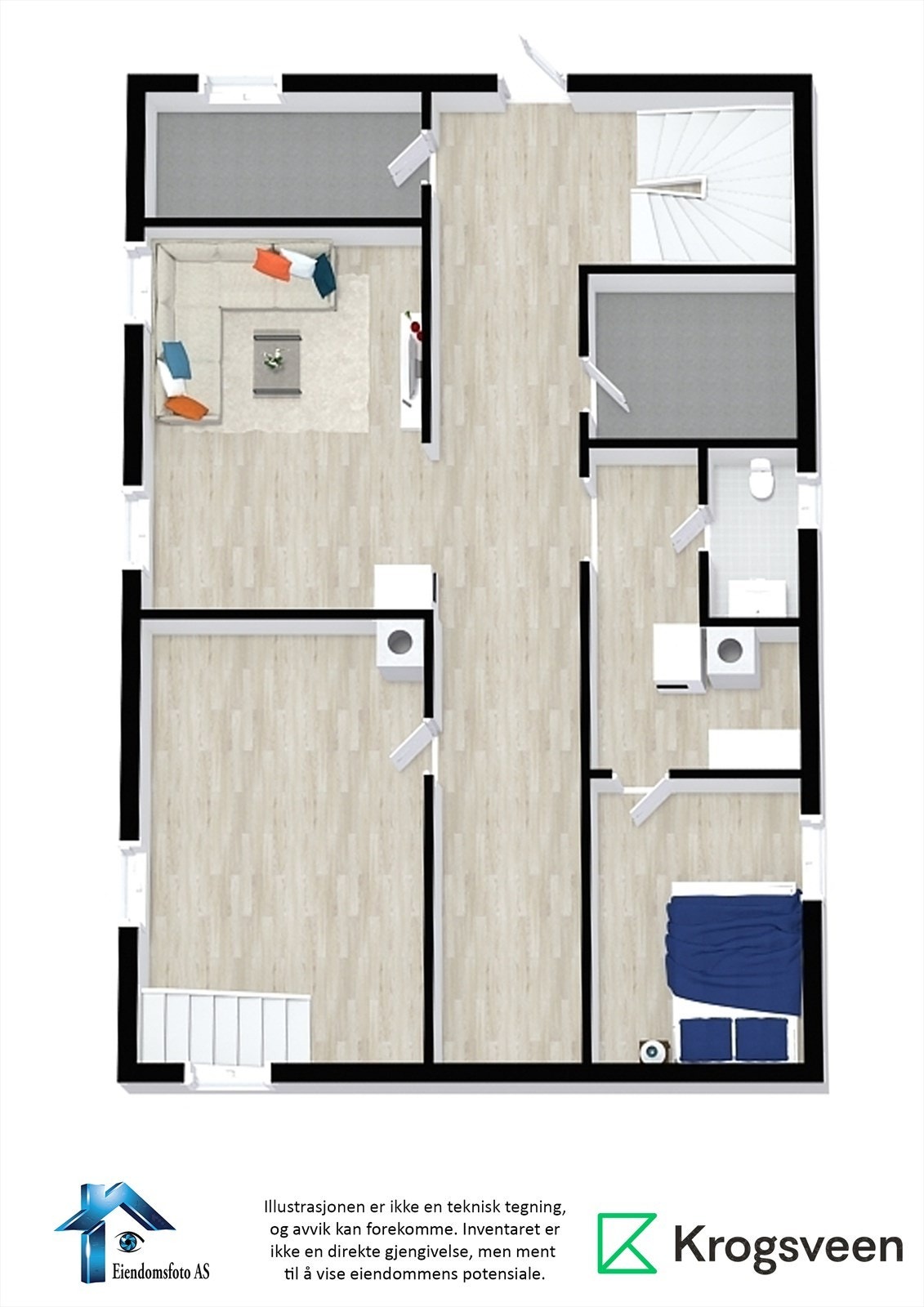 Plantegning underetasje Galleribilde