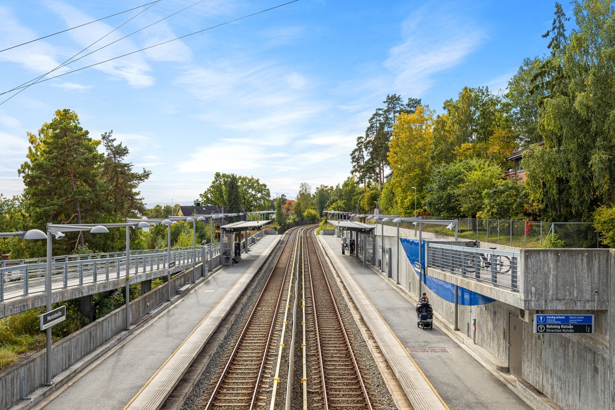 Montebello T-bane - 400m gange fra leiligheten Galleribilde