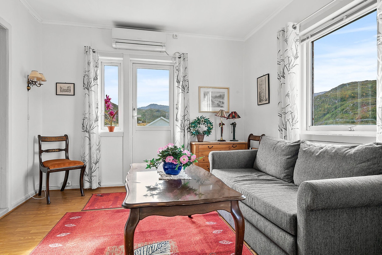 Stue med varmepumpe etablert Galleribilde