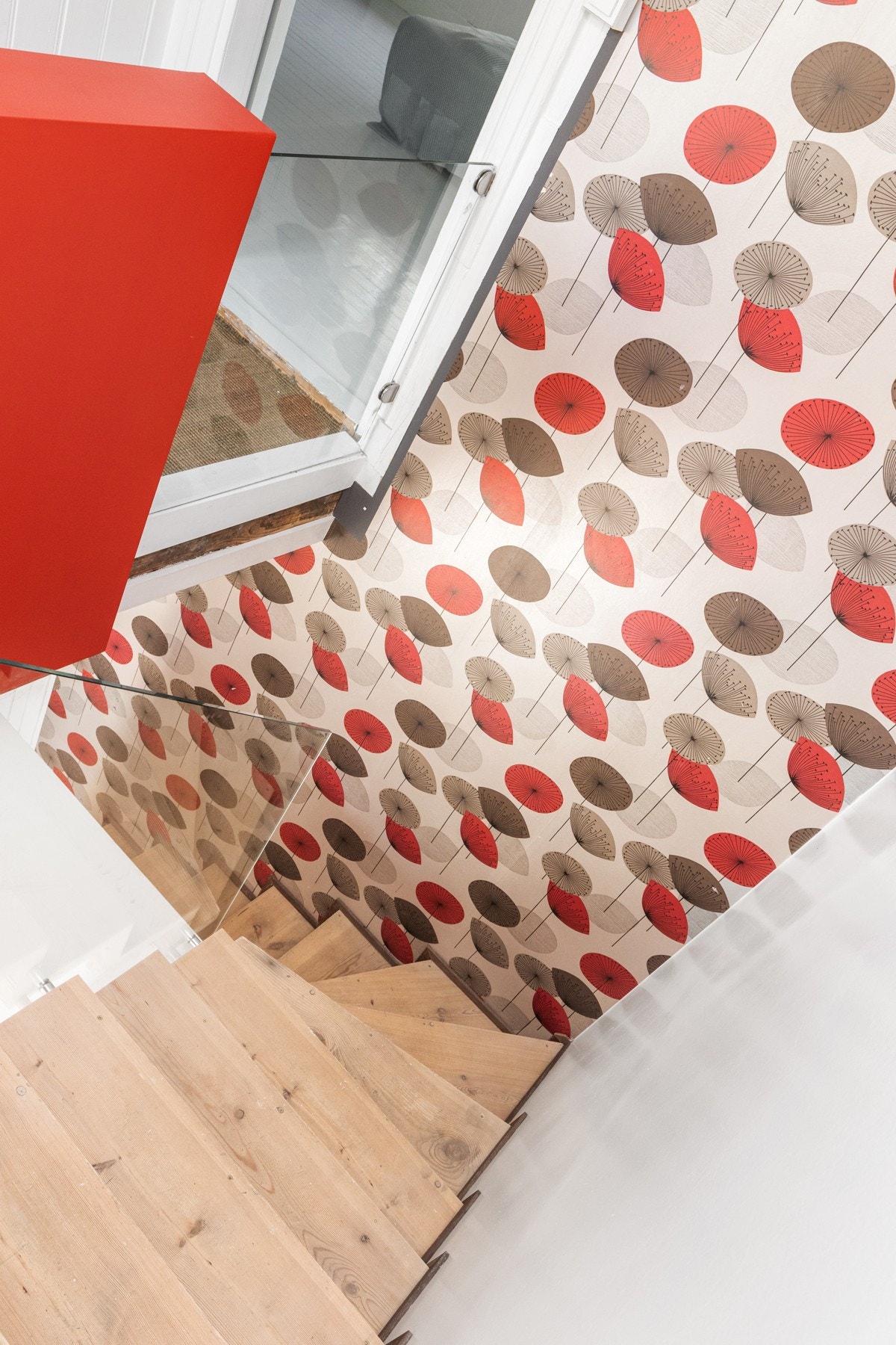 Stilig trappegang. Galleribilde