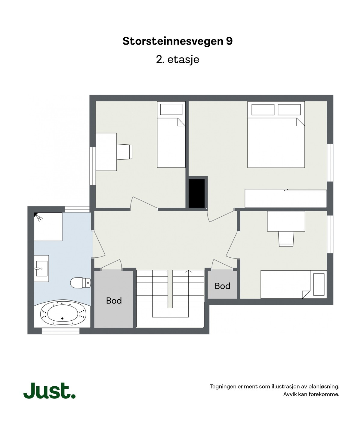 Plantegning - 2. etasje