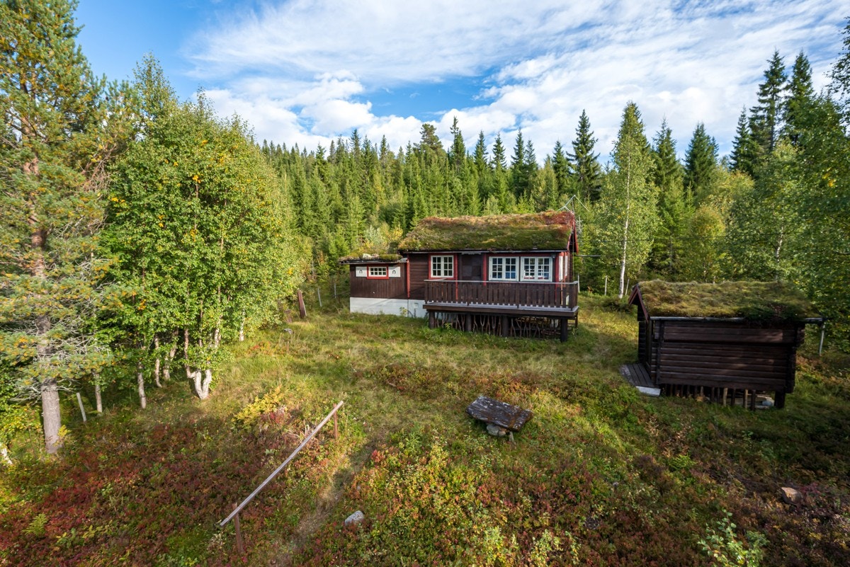 Hytta ligger fint til i naturskjønne omgivelser, og er omkranset av vakker natur