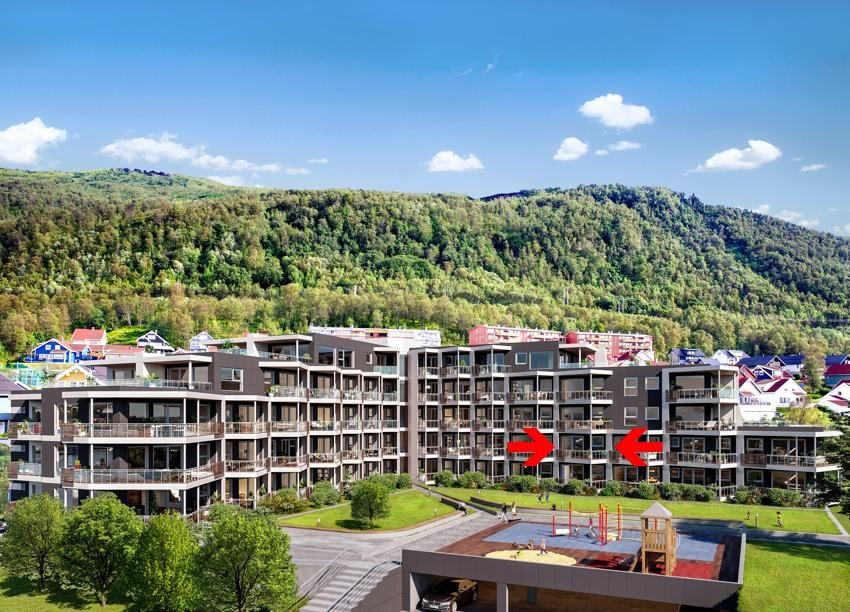 Vestvendt leilighet med svært gode lys og solforhold. Illustrasjonsbilde, avvik vil forekomme