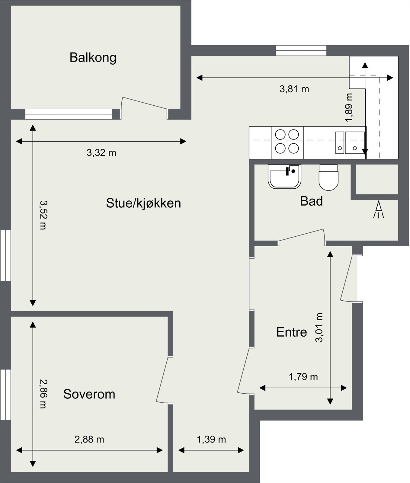 Plantegning Galleribilde