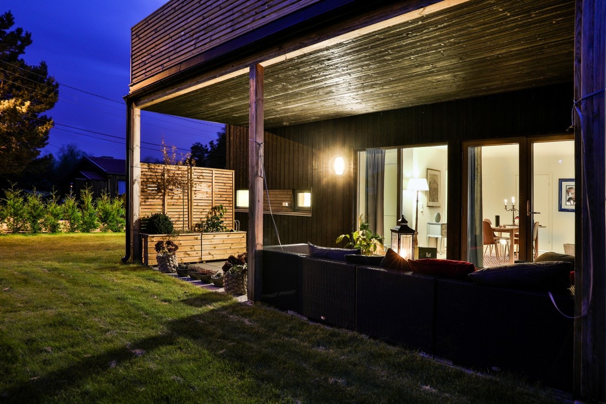 Lun og behagelig terrasse Galleribilde