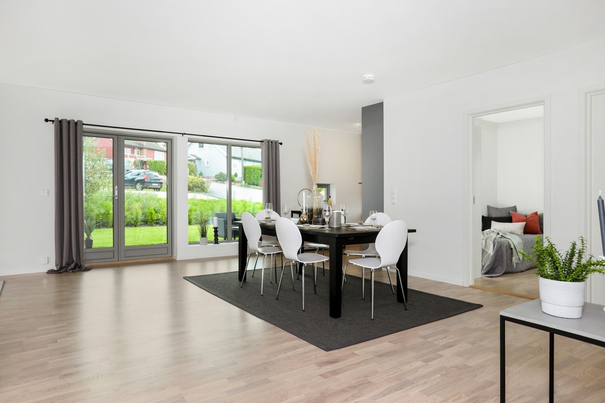 Stuen har gode innredningsmuligheter Galleribilde