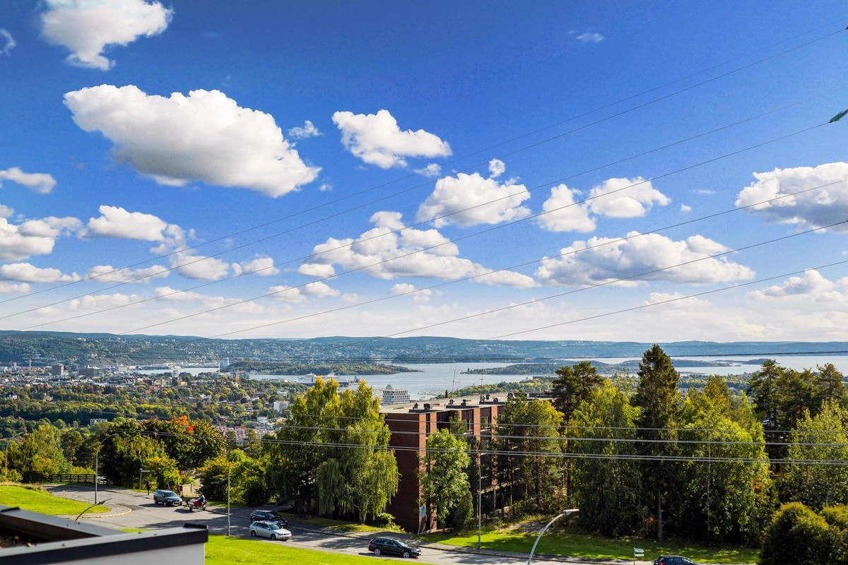 Utsikt fra terrassen. Galleribilde