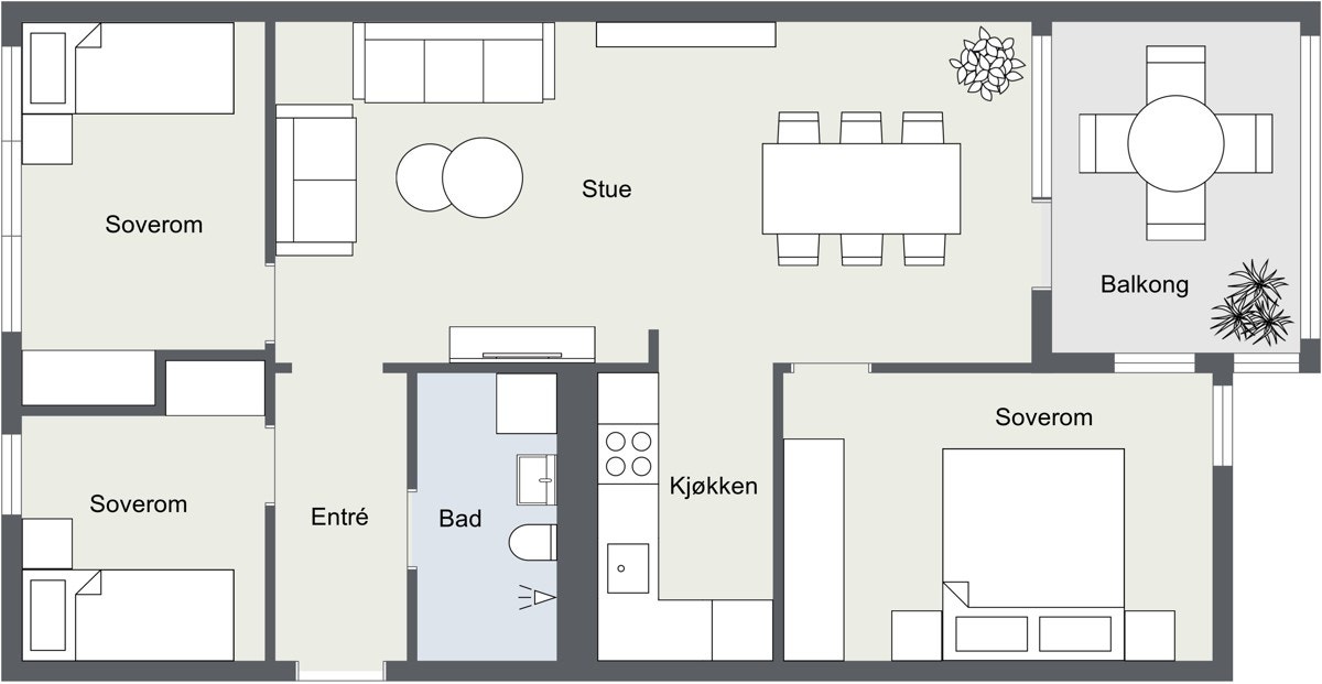 Plantegning Galleribilde