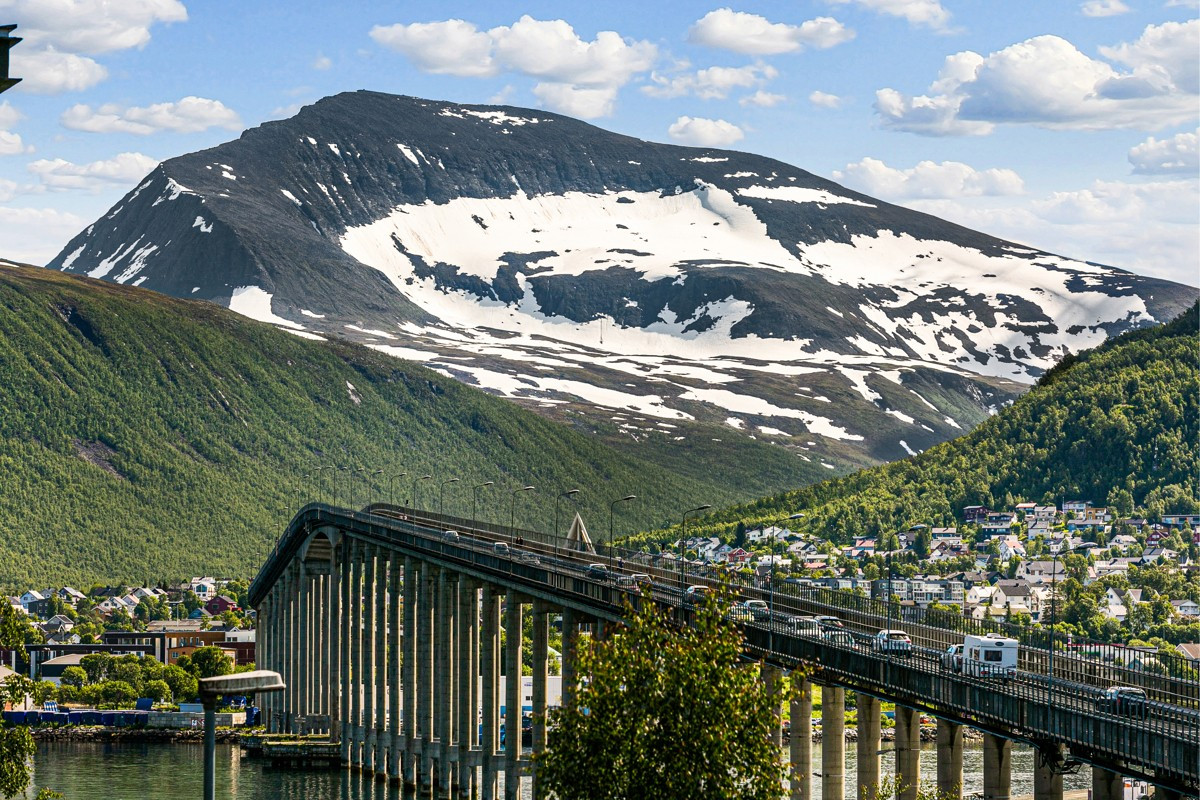 Flott utsikt fra leiligheten
