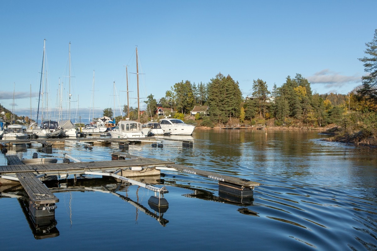 Fra båthavn i Sætre Galleribilde