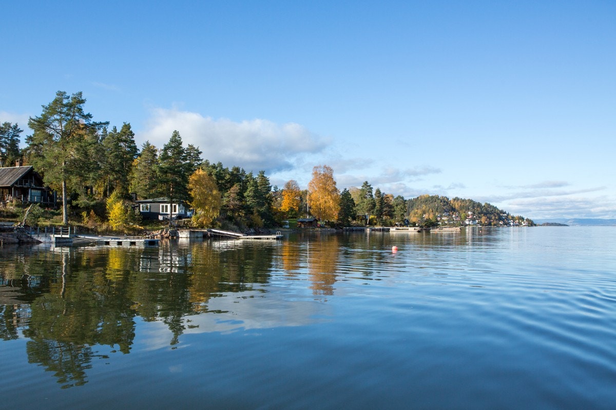Fra fjorden utenfor eiendommen Galleribilde