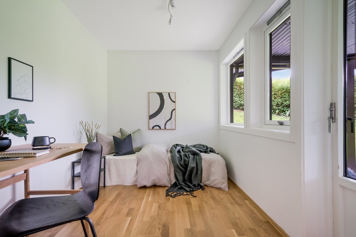 Det minste soverommet har også god plass til møblering. Galleribilde