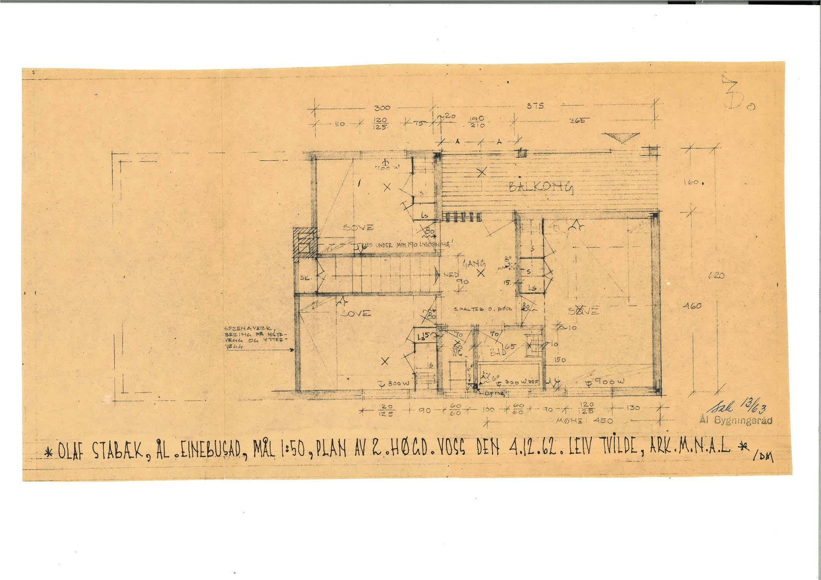Plantegning 2 etg. Galleribilde