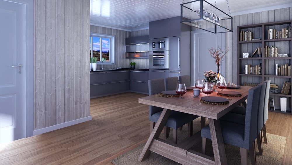 Hå 2. Totalt gulvareal 173,4 m2. Galleribilde