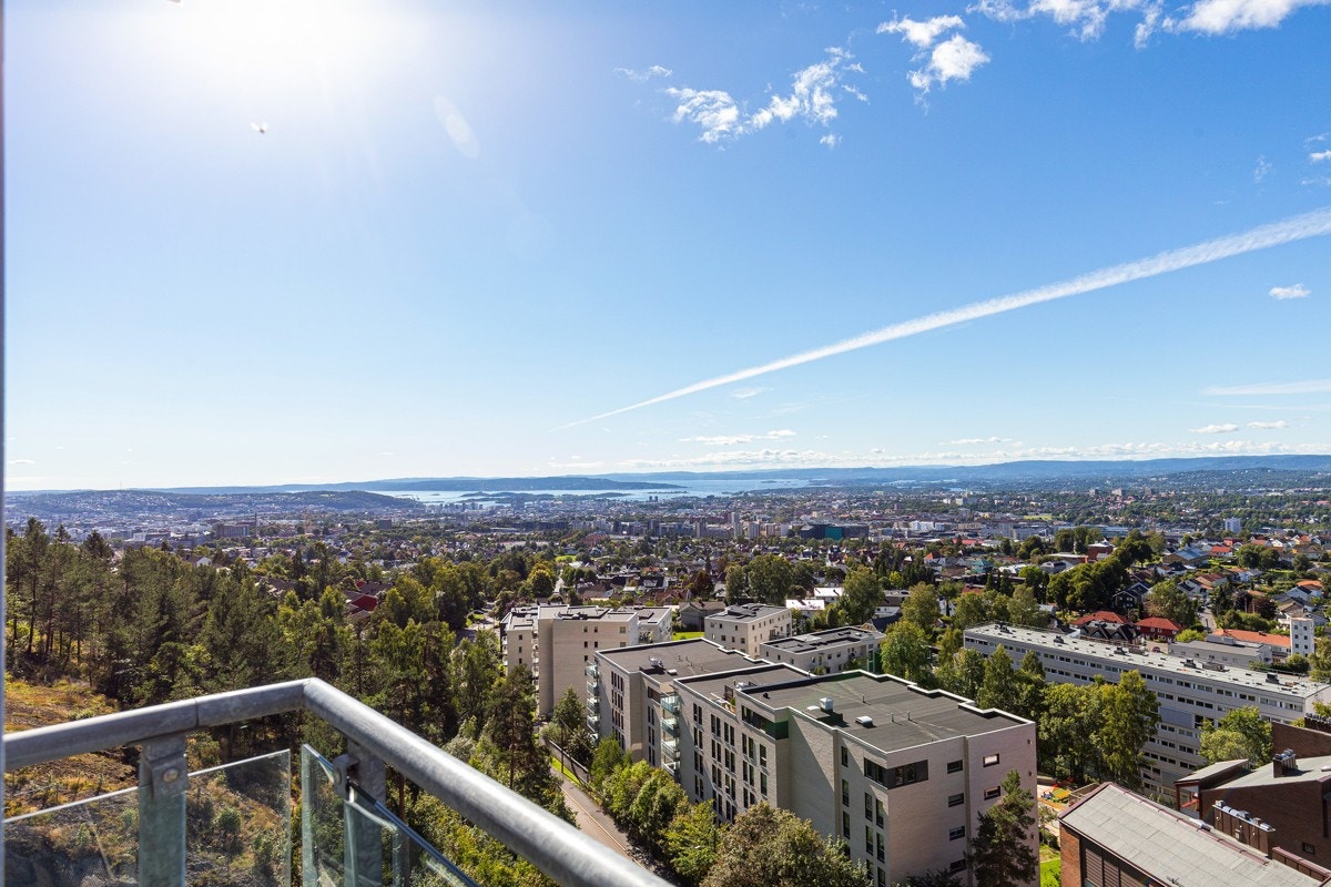 180 graders utsikt som strekker seg fra Ekeberg til Maridalsvannet Galleribilde
