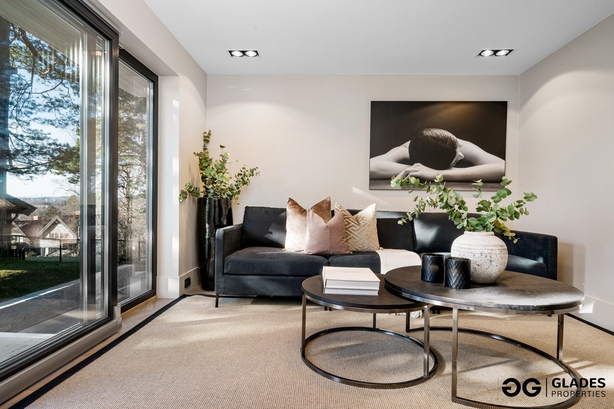 Stuen kan brukes flittig av de unge, men er også en super gjestefløy. Galleribilde