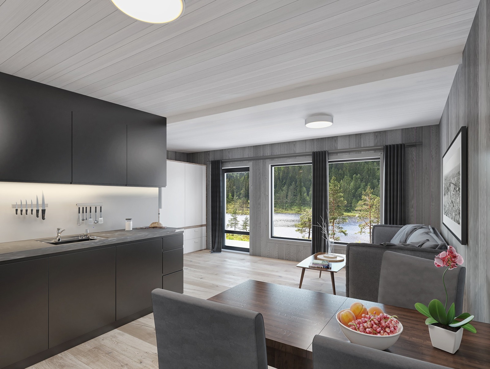 Illustrasjon fra stue, Vintero. Avvik kan forekomme. Galleribilde